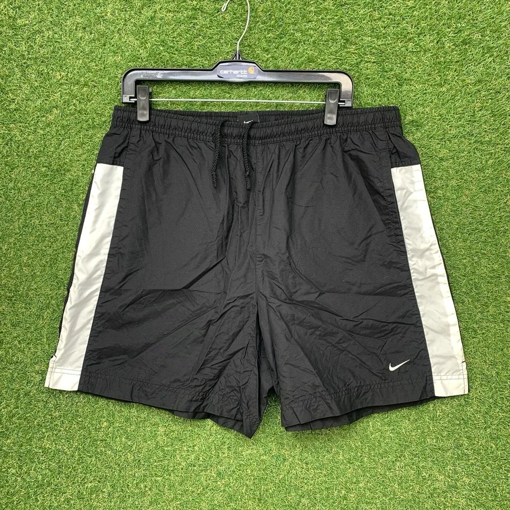 Vintage Nike Shorts Mens Extra Large XL Nylon Swim Shorts Mesh Lined Sportswear